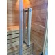 Пятиместная угловая финская сауна кабина из кедра с электрокаменкой для дома, квартиры или бизнеса